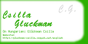 csilla gluckman business card